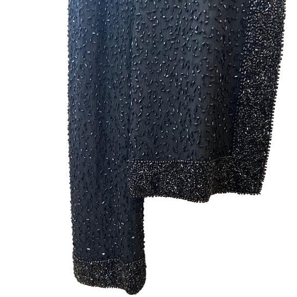 Vintage 1970’s Ste’Nay Beaded Silk Jacket Cover Up - Picture 4 of 7